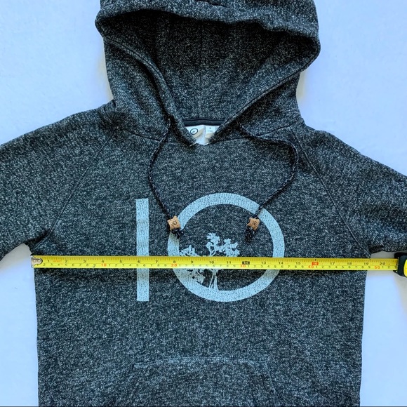 TenTree Black/Grey Hoodie with Big Logo - Picture 5 of 7